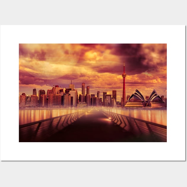 Hot Summer City Wall Art by jasminaseidl